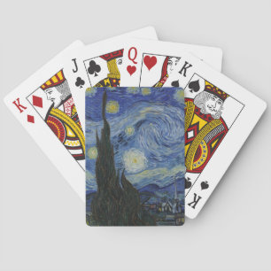 Jeu De Cartes Nuit étoilée, peinture à l'huile, Vincent Van Gogh
