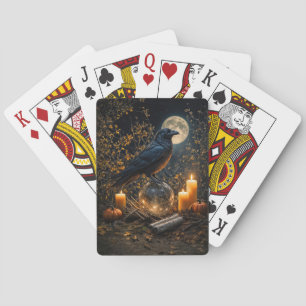 Jeu De Cartes Nuit Mystique Magique de Sorcière de Corbeau