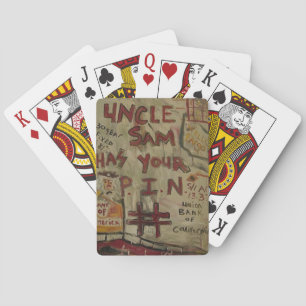 JEU DE CARTES NUMÉRO DE CODE CONFIDENTIEL ONCLE SAM