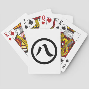 Jeu De Cartes Numéro Kanji huit, en cercle