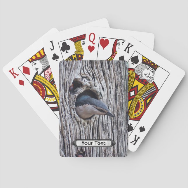 Jeu De Cartes Nuthatch blanc (dos)