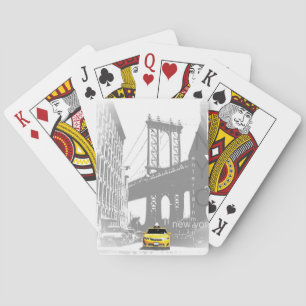 Jeu De Cartes Nyc Yellow Taxi New York City Brooklyn Bridge