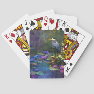 Jeu De Cartes Nymphéa d'étang enchanté aquarelle nature