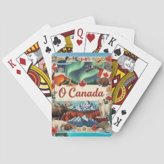 Jeu De Cartes O Canada Collage – Vintage Patriotic playing cards