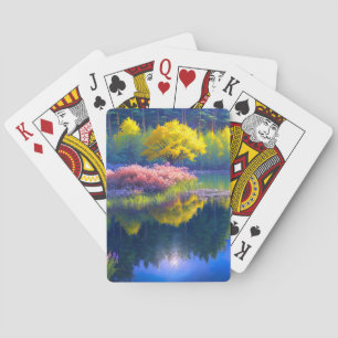 Jeu De Cartes Oasis tranquille, beauté de Petite Île