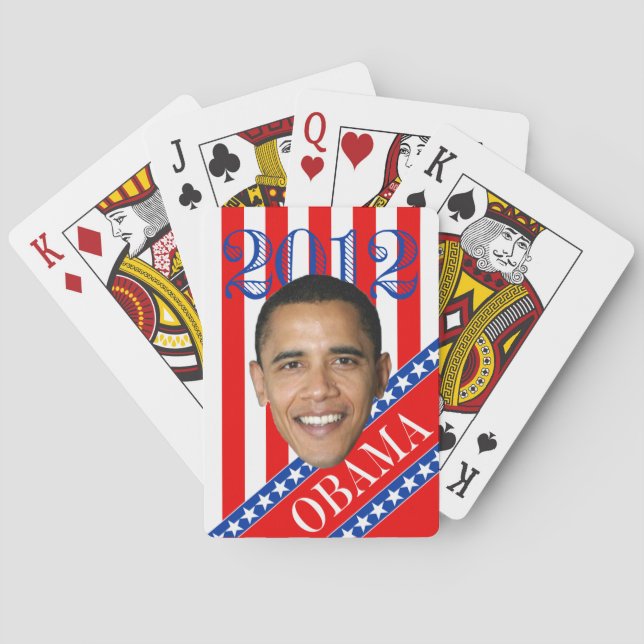 Jeu De Cartes Obama 2012 Stars & Stripes (dos)