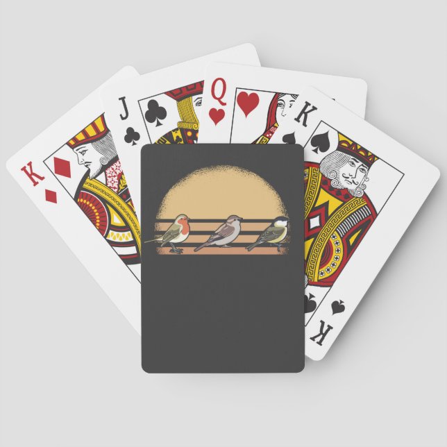 Jeu De Cartes Observation des oiseaux rétro (dos)