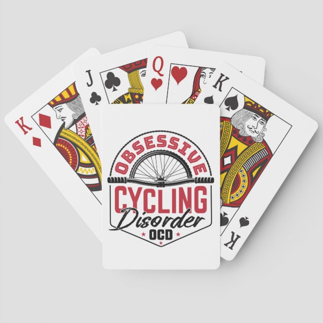 Jeu De Cartes Obsessionnel Cyclisme Trouble Bicycle Bicycliste (dos)