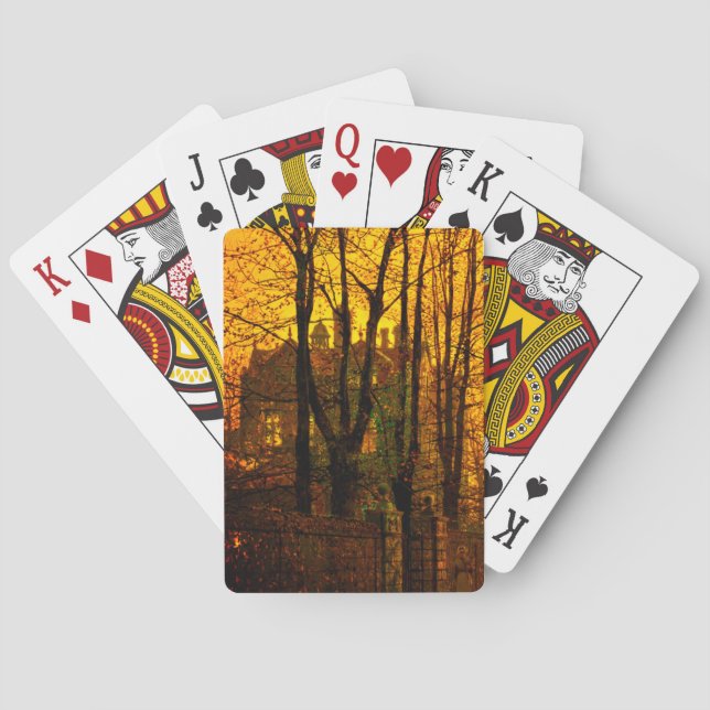 Jeu De Cartes October Afterglow de John Atkinson Grimshaw (dos)