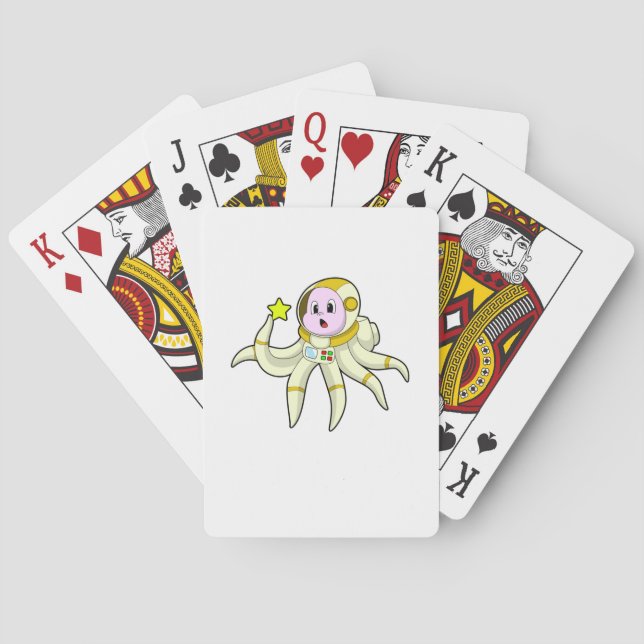 Jeu De Cartes Octopus comme plongeur avec étoile (dos)