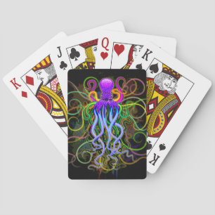 Jeu De Cartes Octopus Luminescence psychédélique