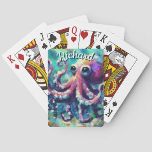 Jeu De Cartes Octopus Plage Nautique Côte Personnalisée