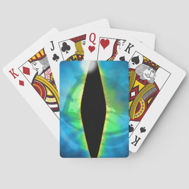Jeu De Cartes Oeil bleu de dragon (dos)