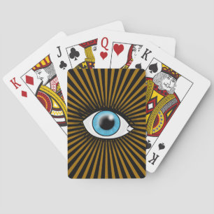 Jeu De Cartes Oeil bleu solaire