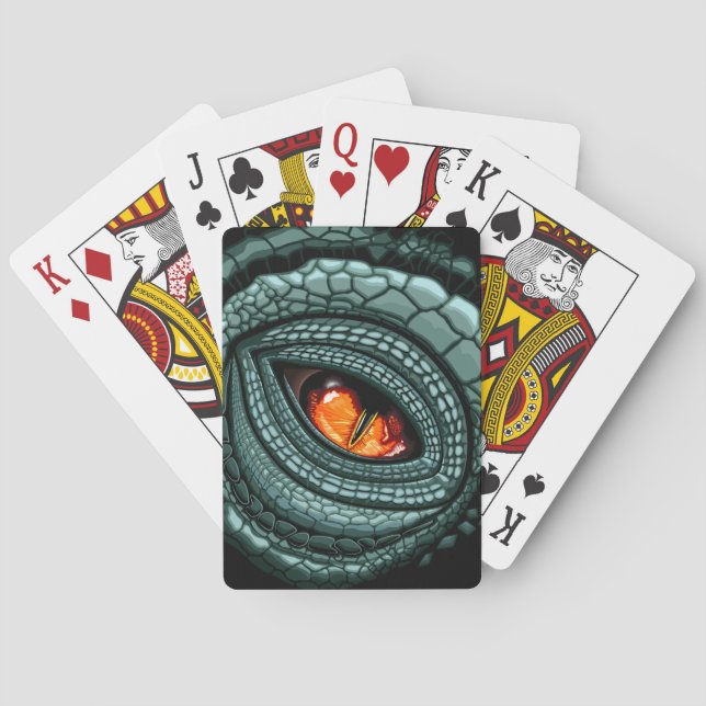 Jeu De Cartes Œil de prédateur reptile primal (dos)