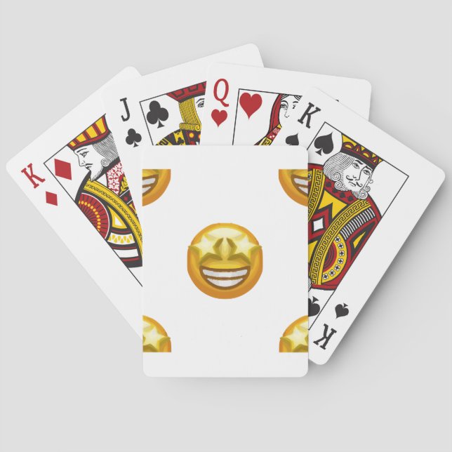 Jeu De Cartes oeil étoile émoji (dos)