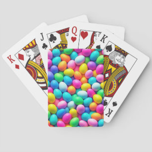 Jeu De Cartes Oeuf de Pâques aux couleurs vives/Printemps