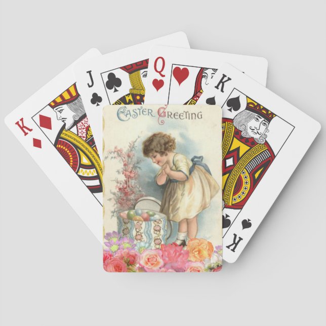 Jeu De Cartes oeufs de pâques victoriens (dos)