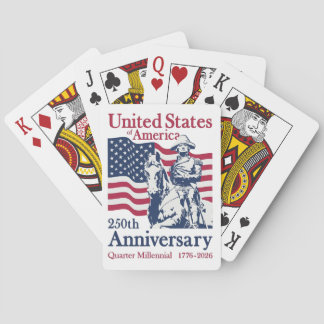 Jeu De Cartes Œuvre d'art commémorative du 250e anniversaire des