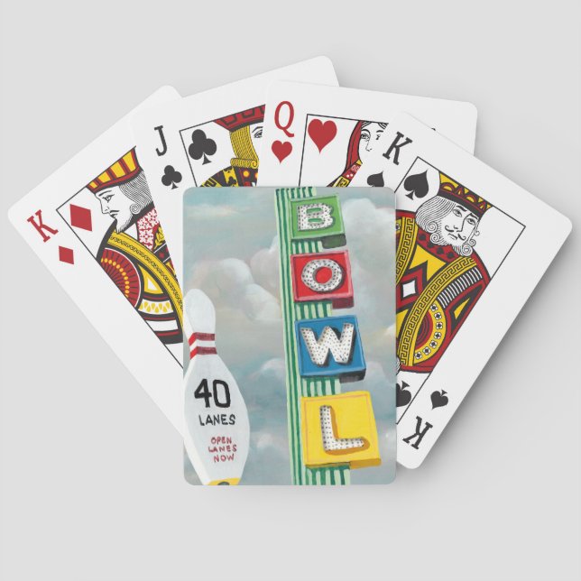 Jeu De Cartes Oeuvre de Bowling Alley (dos)