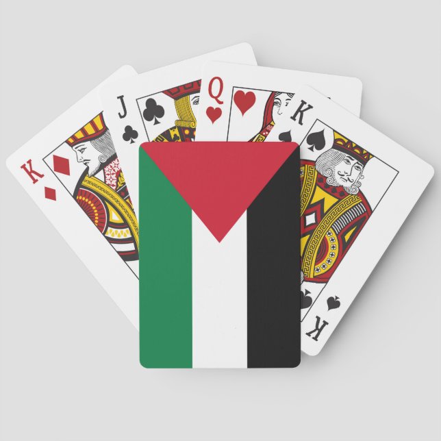 Jeu De Cartes officiellement le drapeau de l'État de Palestine (dos)