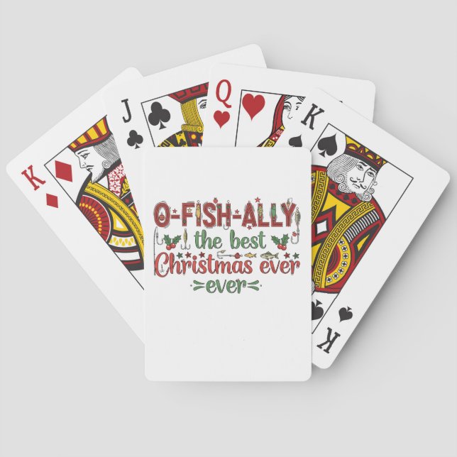 Jeu De Cartes Ofish Le Meilleur Fisher De Noël (dos)