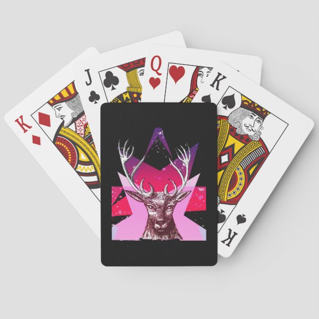Jeu De Cartes Oh Cerf Conception Créative Fantaisiste  (dos)