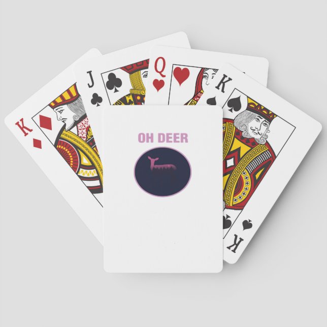 Jeu De Cartes Oh Cerf Moderne Esthétique  (dos)