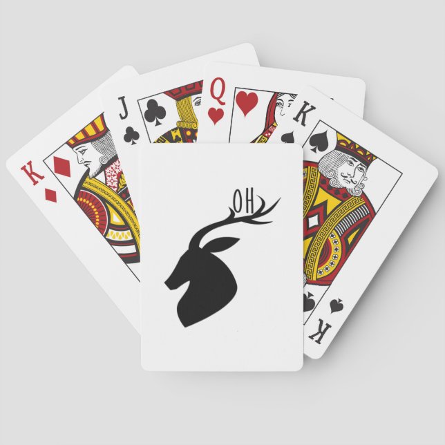Jeu De Cartes Oh Cerf Pun Créatif Style  (dos)