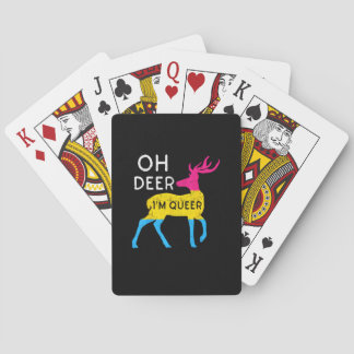 Jeu De Cartes Oh cerf queer Célébration du drapeau de fierté col