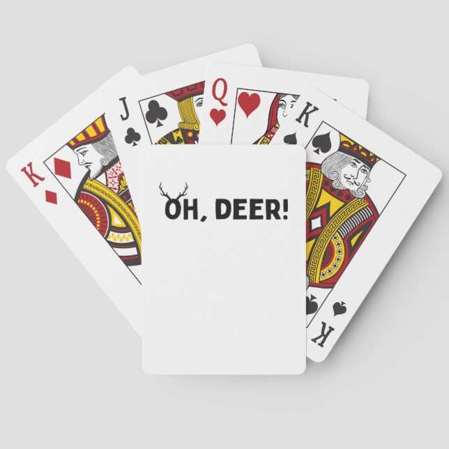 Jeu De Cartes Oh Cerf Simple Esthétique  (dos)