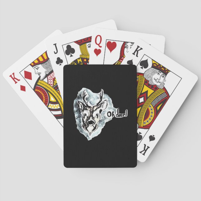 Jeu De Cartes Oh Cerf Style Moderne Tendance  (dos)