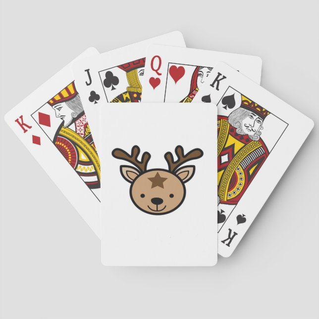 Jeu De Cartes Oh Cute Deer Minimal Design  (dos)