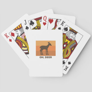 Jeu De Cartes Oh Deer Classique Design Simple