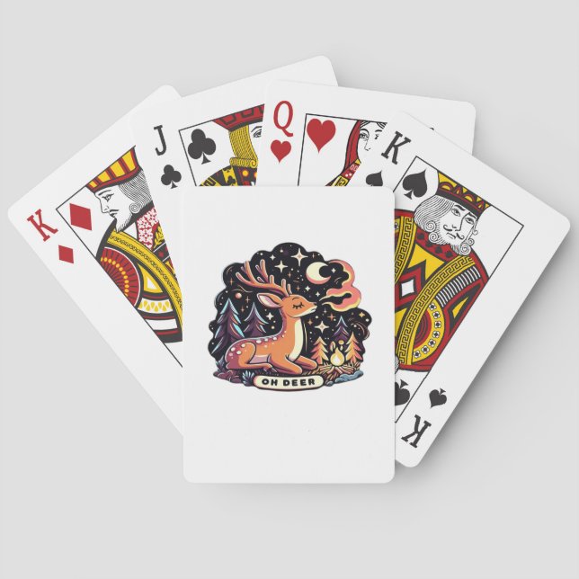 Jeu De Cartes Oh Deer Contemporain Vibe Graphique  (dos)
