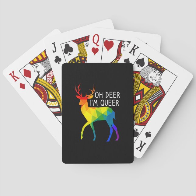 Jeu De Cartes Oh Deer Queer LGBTQ Pride Celebration Month  (dos)