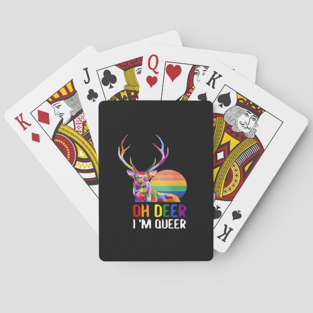 Jeu De Cartes Oh Deer Queer Minimal Modern Style  (dos)
