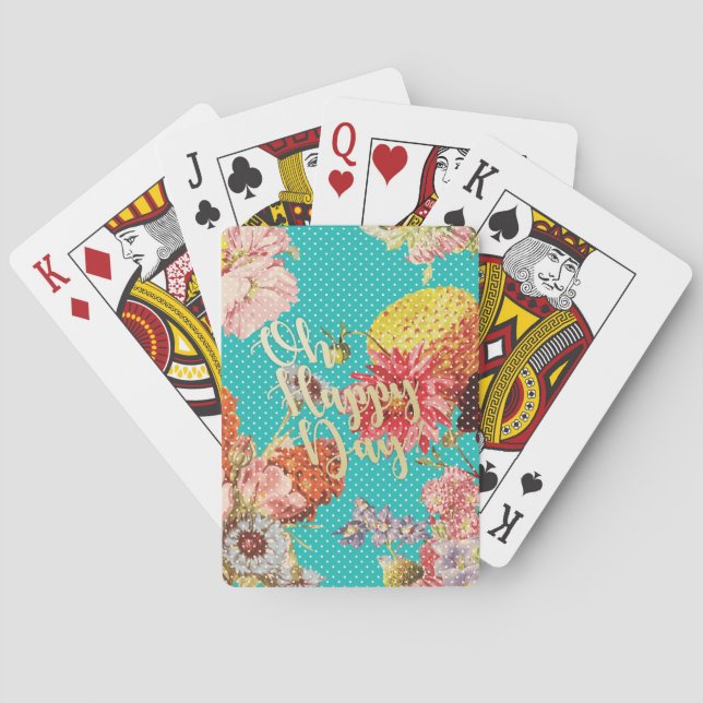 Jeu De Cartes Oh jour heureux ! - Teal (dos)