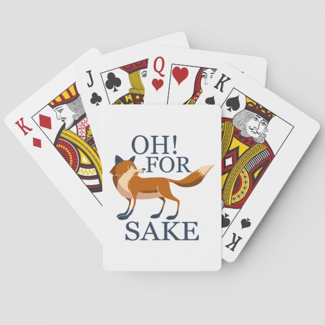 Jeu De Cartes Oh pour le saké renard (dos)