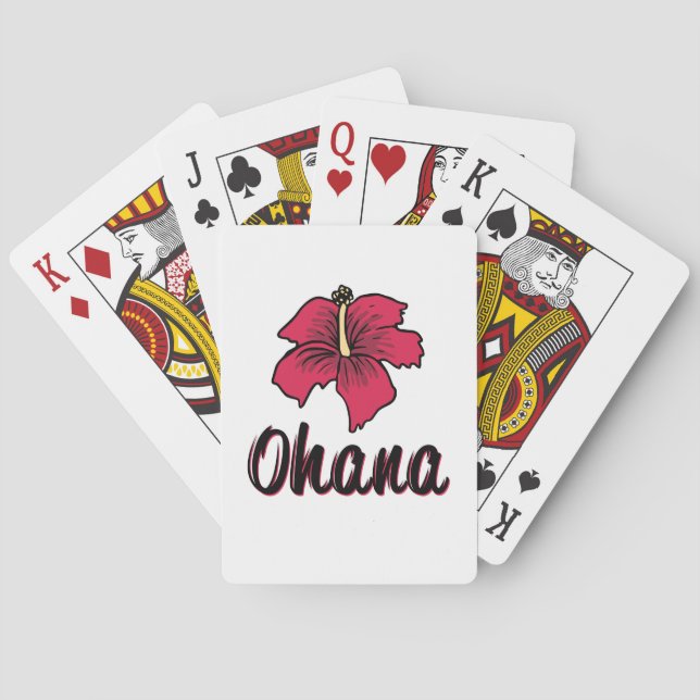 Jeu De Cartes Ohana Signifie Que La Famille Joue Des Cartes (dos)