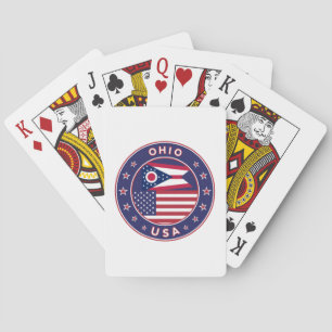 Jeu De Cartes Ohio, T-shirt Ohio, autocollant Ohio, étui télépho