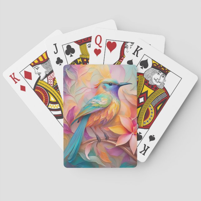 Jeu De Cartes Oiseau Chanson Violet Gorge Fantastique (dos)