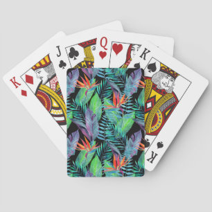 Jeu De Cartes Oiseau d'aquarelle du paradis