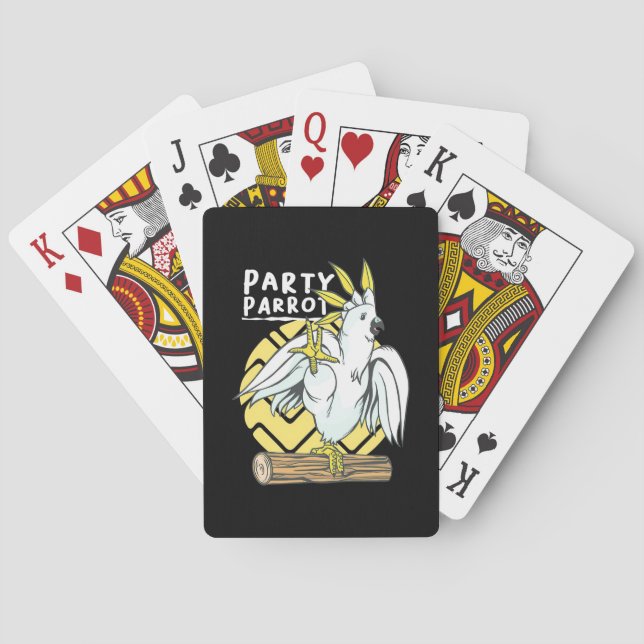 Jeu De Cartes Oiseau de perroquet (dos)