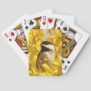 Jeu De Cartes Oiseau de poulet et fleurs jaunes Jouer des cartes