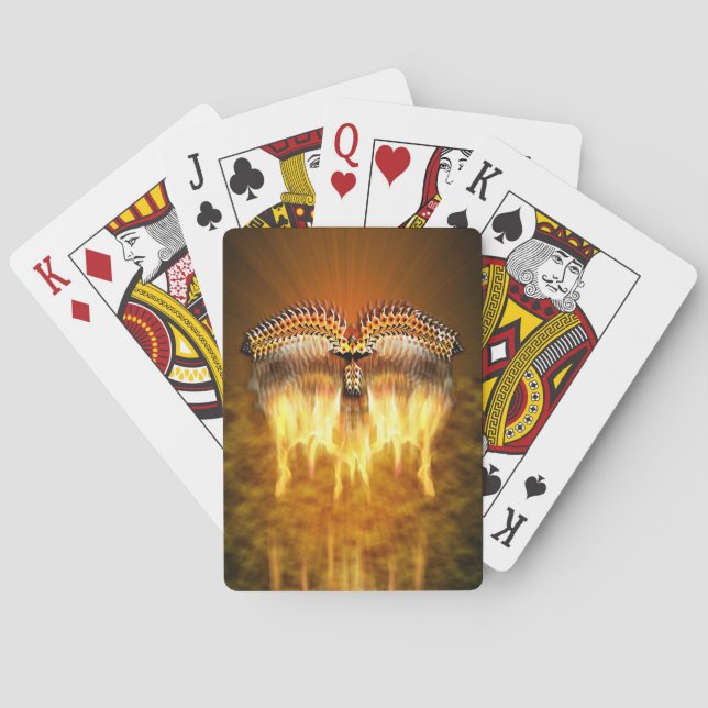 Jeu De Cartes Oiseau en vol (dos)