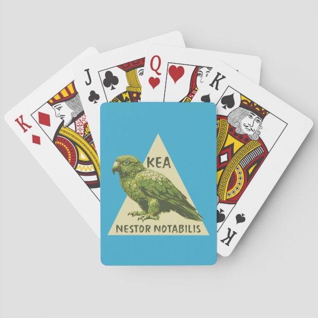 Jeu De Cartes oiseau Kea de Nouvelle-Zélande (dos)