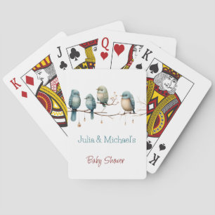 Jeu De Cartes Oiseaux de Whimsical sur Branches Baby shower Past