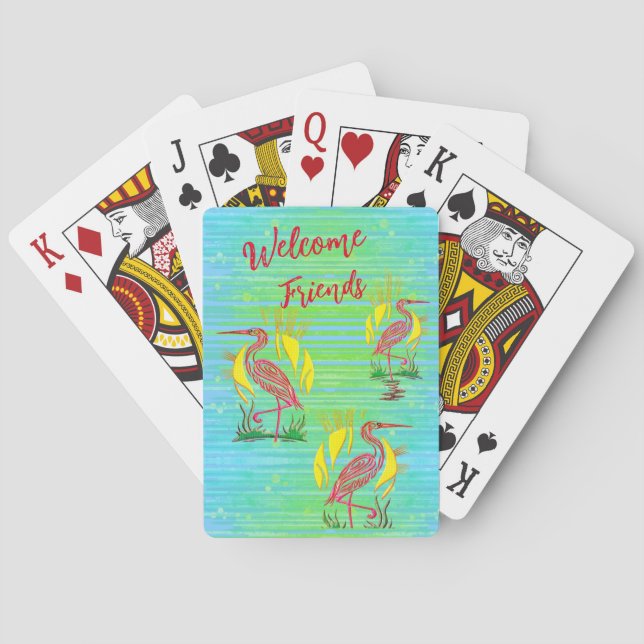 Jeu De Cartes Oiseaux tropicaux (dos)