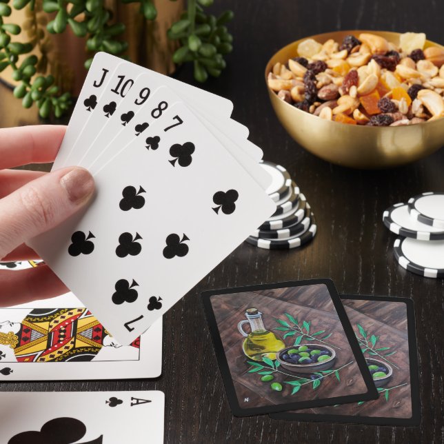 Jeu De Cartes Olivas de Andalucía Peinture par Alfred Fox (In Situ)